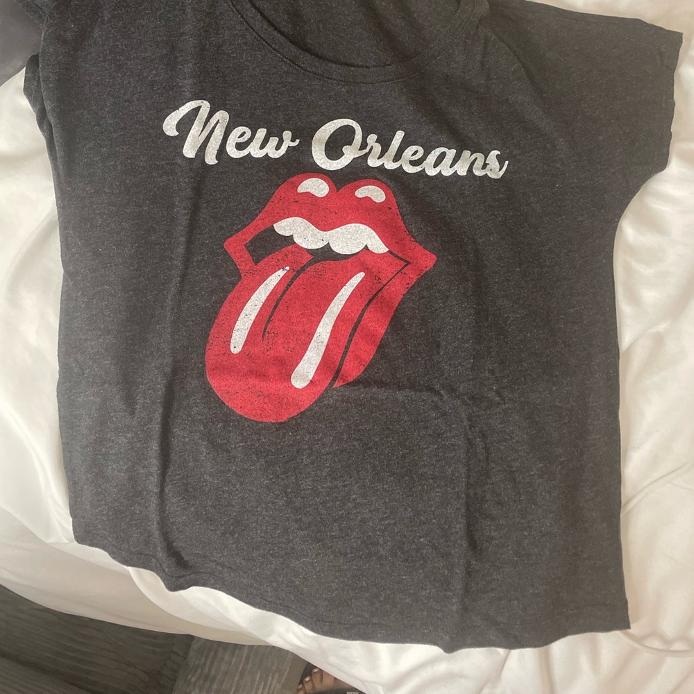 New Orleanes Rolling Stones Records Logo Tshirt